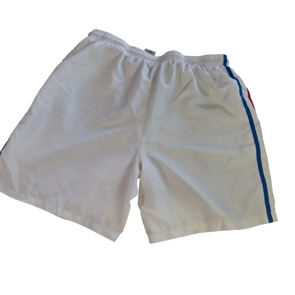 Looney Tunes Bugs Bunny Team USA Athletic Shorts L White Lined Large
